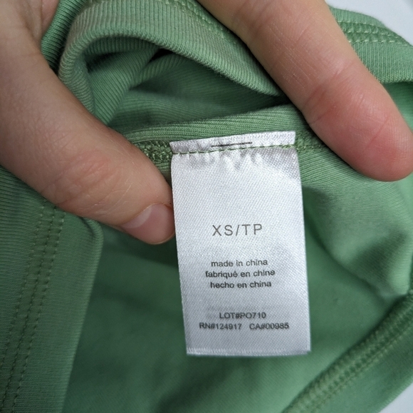 WEWOREWHAT Cotton Blend Cropped Muscle Tank Fair Green NEW Size XS - Picture 6 of 7